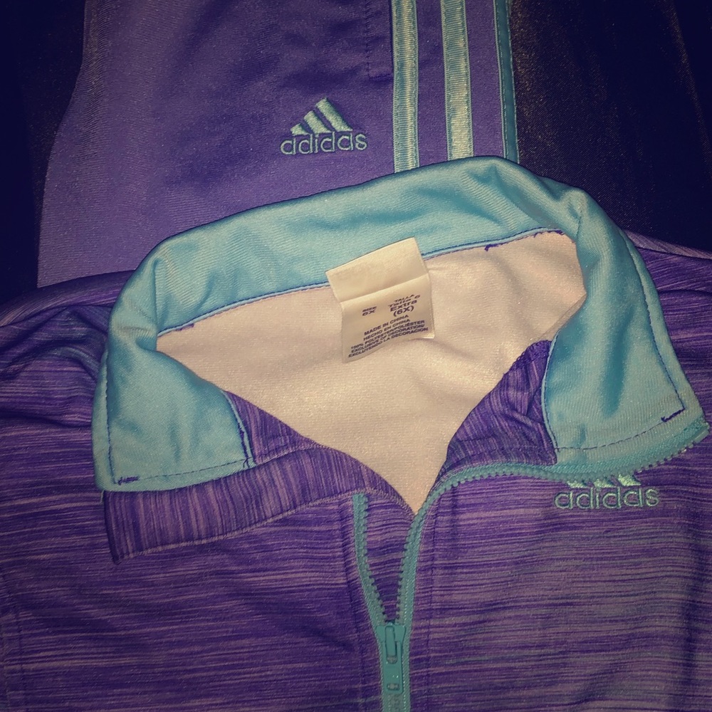 Girls adidas jacket and pants